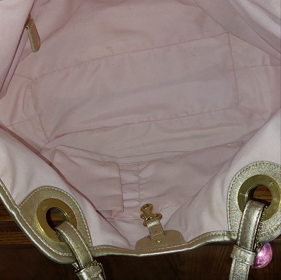 Like New Signature Coach Tan and Pink Purse - Picture 6 of 13